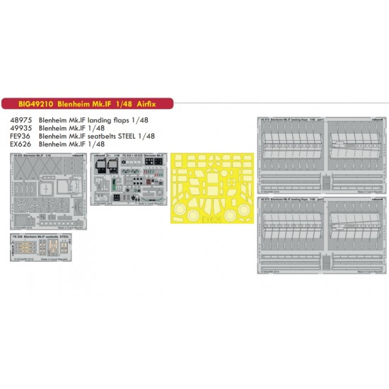 1/48 Blenheim Mk.IF Big Detail Set for Airfix kits