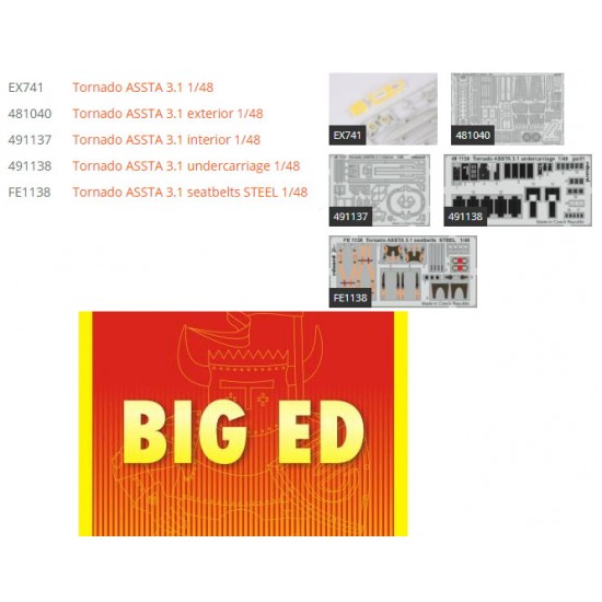 1/48 Panavia Tornado ASSTA 3.1 Super Detail Set for Revell kits