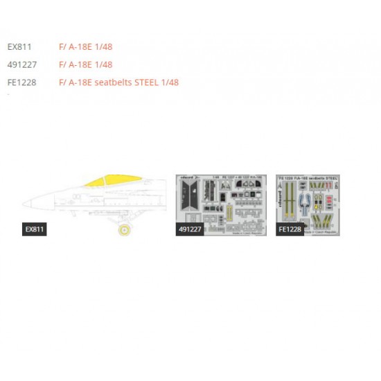 1/48 Boeing F/A-18E Super Hornet Super Detail Set for Hobby Boss kits