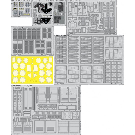 1/48 Lockheed SR-71A Blackbird Super Detail Set for Revell kits