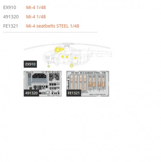 1/48 Mil Mi-4 Super Detail Set for Trumpeter kits