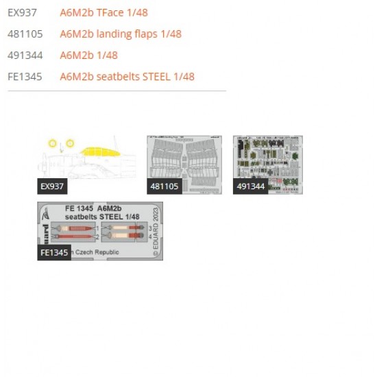 1/48 A6M2b Zero Super Detail Set for Academy kits