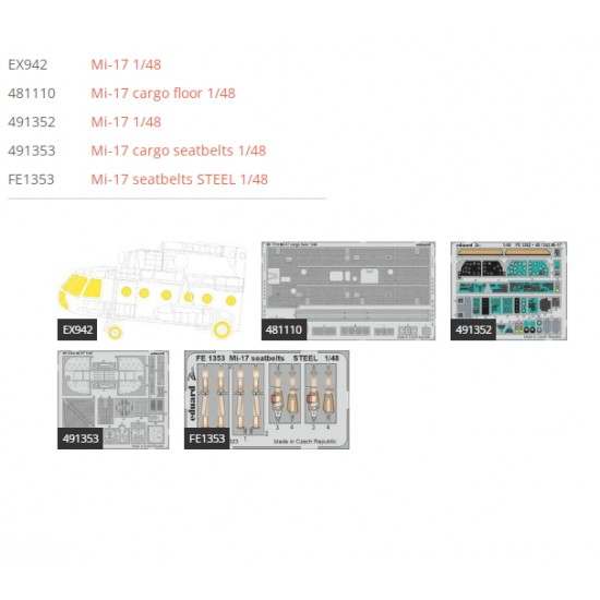 1/48 Mil Mi-17 Super Detail Set for AMK kits