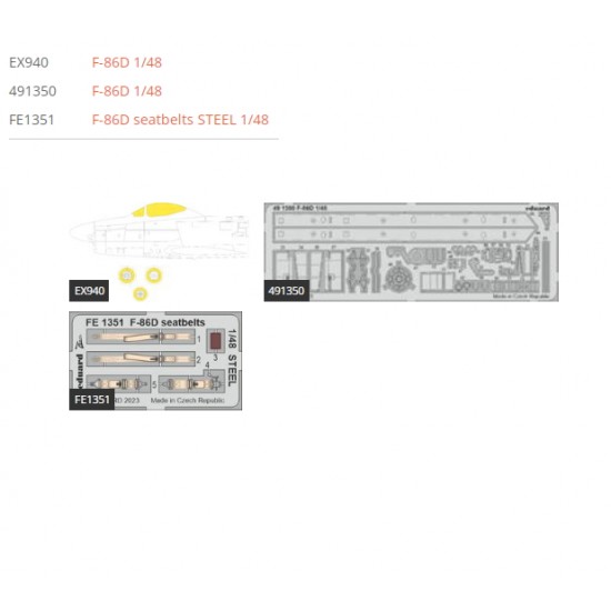 1/48 F-86D Sabre Super Detail Set for Revell kits