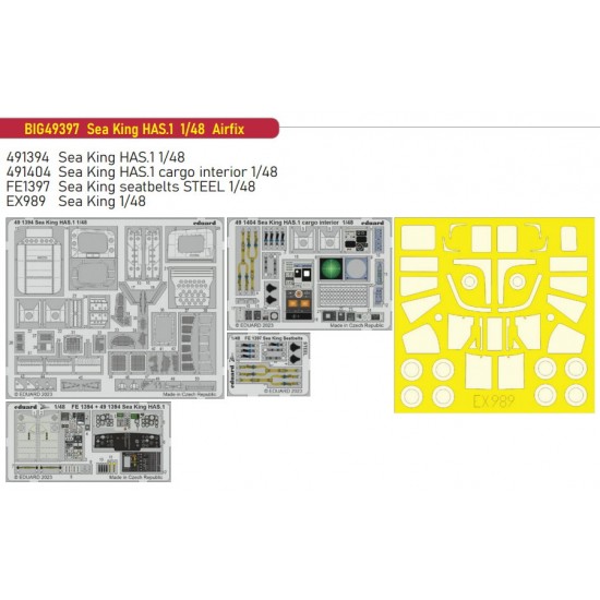 1/48 Westland Sea King HAS.1 Super Detail Parts for Airfix kits