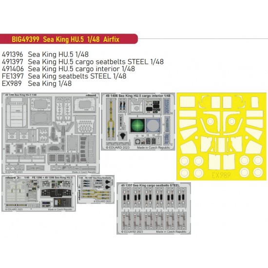 1/48 Westland Sea King HU.5 Super Detail Parts for Airfix kits