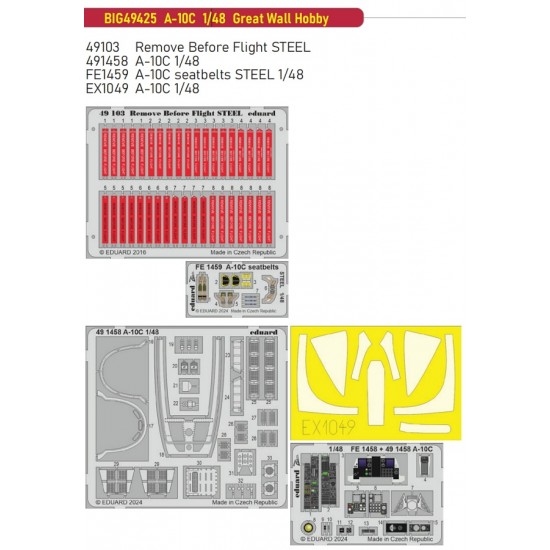 1/48 A-10C Thunderbolt II Super Detail Set for Great Wall Hobby kits