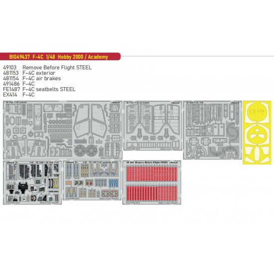 1/48 F-4C Phantom II Super Detail Set for Hobby 2000/Academy kits