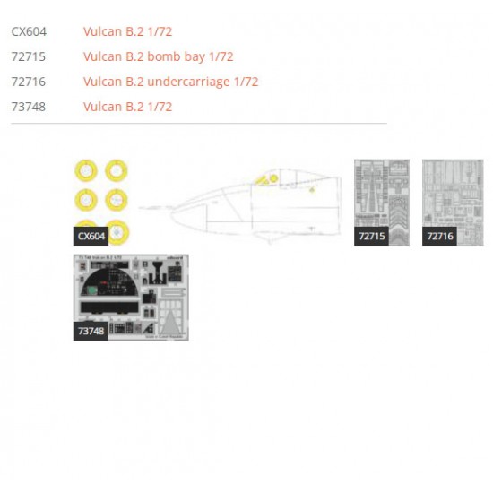 1/72 Avro Vulcan B.2 Super Detail Set for Airfix kits