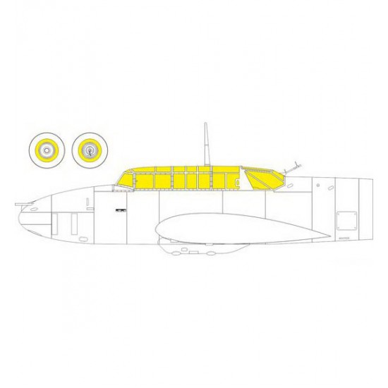 1/72 Messerschmitt Bf 110E Masking for Eduard kits