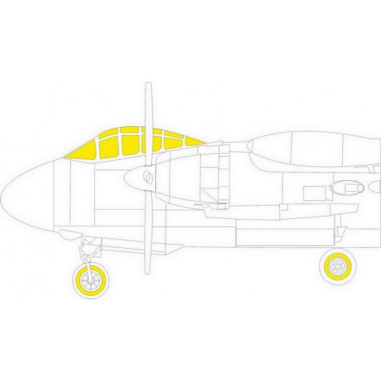 1/72 Aj-1 Savage Masking for RODEN kits