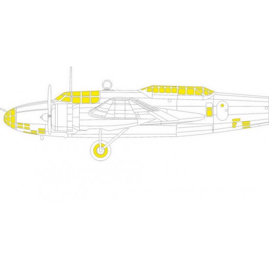 1/72 Mitsubishi Ki-21-Ib Sally Masking for ICM kits