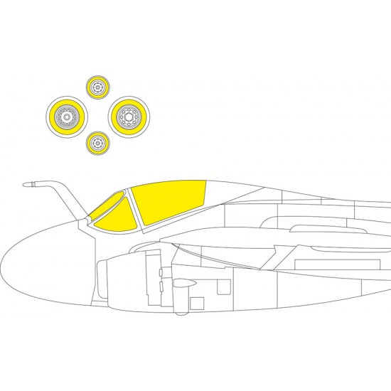 1/72 Grumman A-6E Intruder Masks for Trumpeter kits