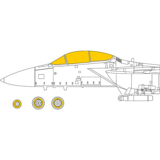 1/72 Mitsubishi F-15J Paint Masks for Fine Molds kits