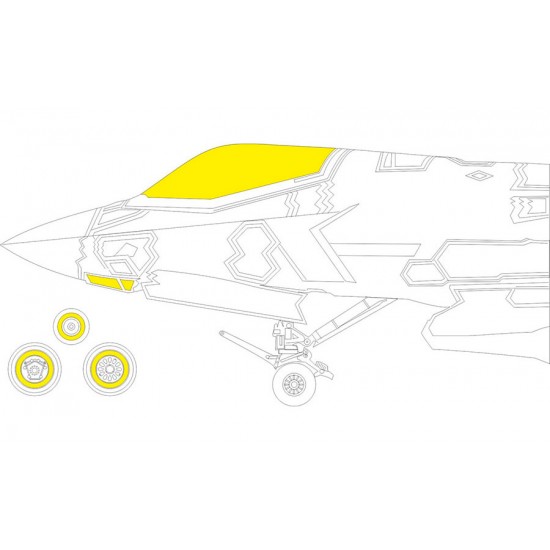 1/72 F-35B Lightning II Paint Mask for Tamiya kits