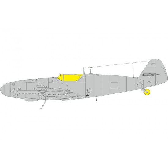 1/72 Messerschmitt Bf 109G-14/AS Masks for Eduard kits