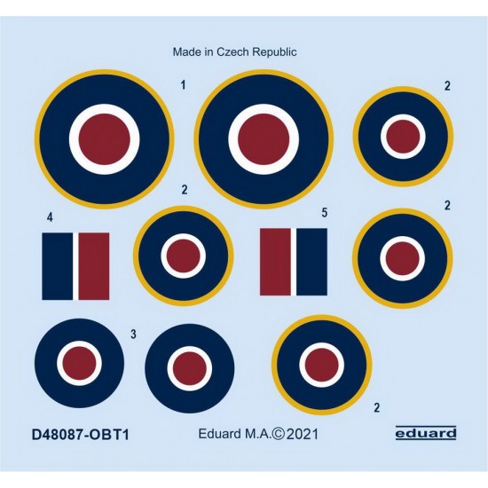 1/48 Hawker Tempest Mk.II Roundels Decals for Eduard/Special Hobby kits