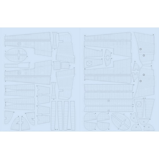 1/48 Lockheed P-38F/G/H Lightning Raised Rivets & Surface Details for Tamiya kits