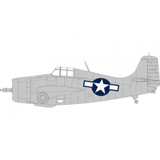 1/48 US Grumman FM-1 Wildcat National Insignia Mask for Tamiya kits