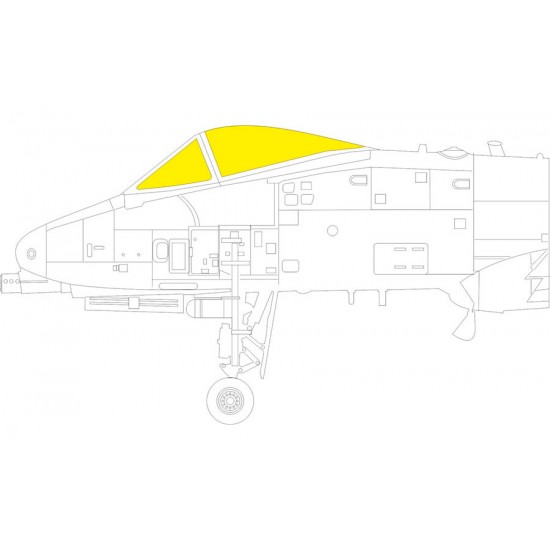 1/48 Fairchild Republic A-10C Thunderbolt II TFace Canopies Masks for Great Wall Hobby kits