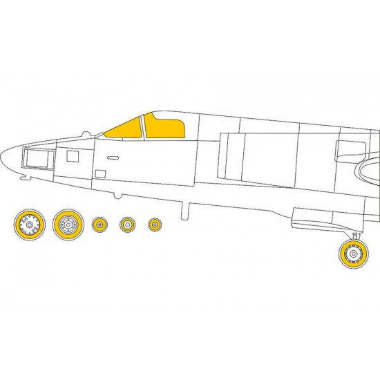 1/48 U-2S Dragon Lady Masks for Hobby Boss kits