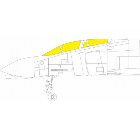 1/48 McDonnell Douglas F-4C Phantom II Canopy Masks for Hobby 2000/Academy kits