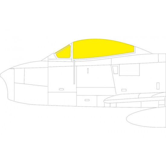 1/48 F-86A Sabre Masks for Clear Prop kits