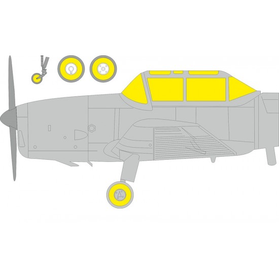 1/48 de Havilland Chipmunk T.20 Masking for Airfix kits