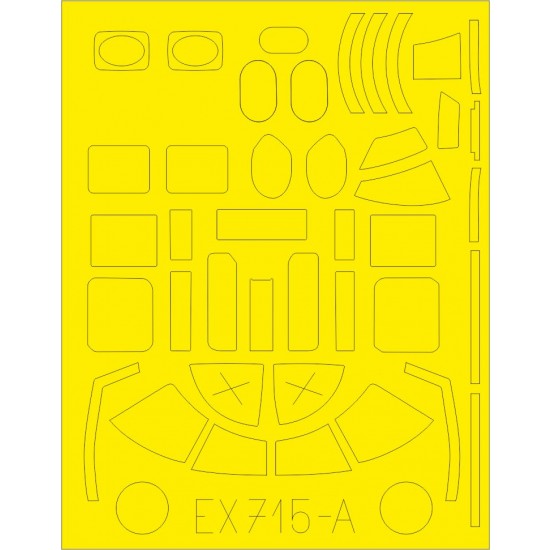 1/48 North American B-25D Mitchell TFace Paint Masking for Revell kits