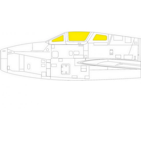 1/48 Republic F-84F Thunderstreak Paint Masking for Kinetic kits