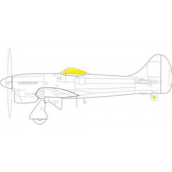 1/48 Hawker Tempest Mk.II TFace Paint Masking for Eduard/Special Hobby kits