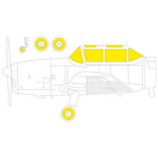 1/48 de Havilland Chipmunk T.10 TFace Paint Masking for Airfix kits