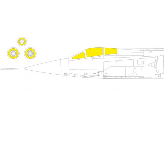 1/48 Lockheed F-104A/C Starfighter TFace Paint Masking for Kinetic kits