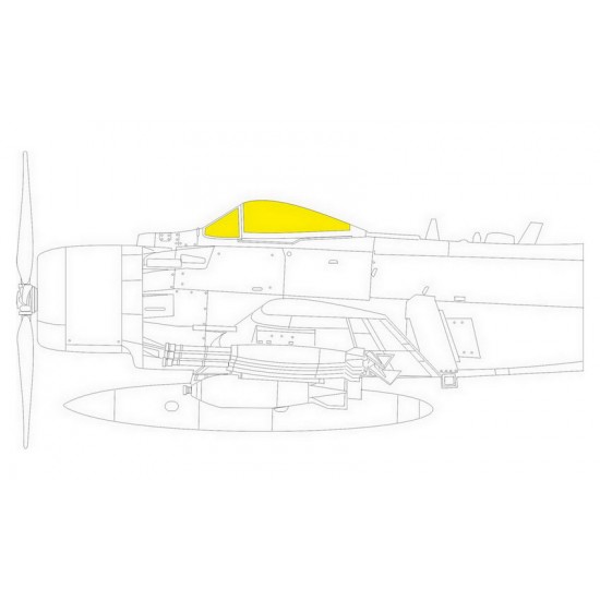 1/48 Douglas A-1J Skyraider Paint Masking for Tamiya kits