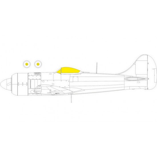 1/48 Hawker Tempest Mk.II Weekend Paint Masking for Eduard kits