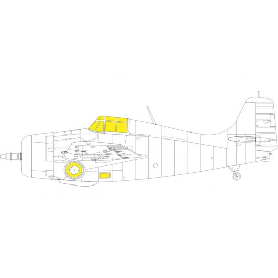 1/48 Grumman F4F-3 Wildcat Weekend Masks for Eduard kits