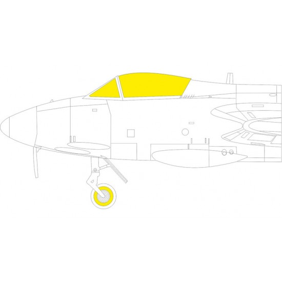 1/48 Hawker Hunter FGA.9/Fr.10/Ga.11 Masks for Airfix kits