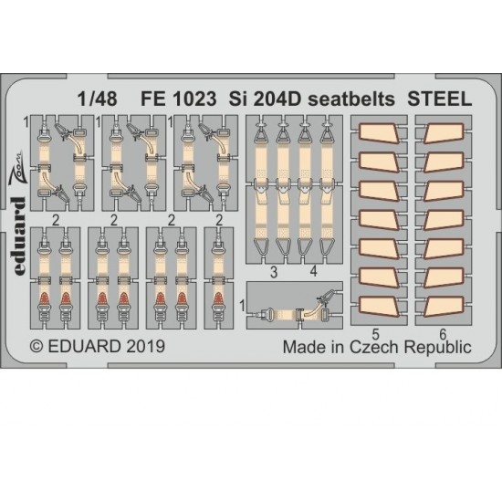 1/48 Siebel Si 204D Seatbelts Detail Set for Special Hobby kits