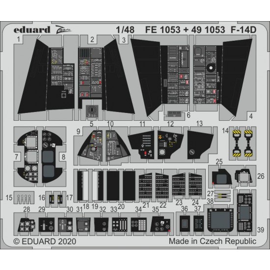 1/48 Grumman F-14D Tomcat Detail Set for AMK kits