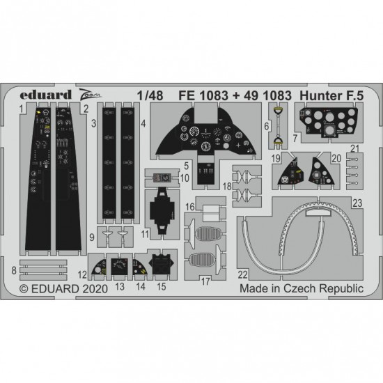 1/48 Hawker Hunter F.5 Detail Set for Airfix kits