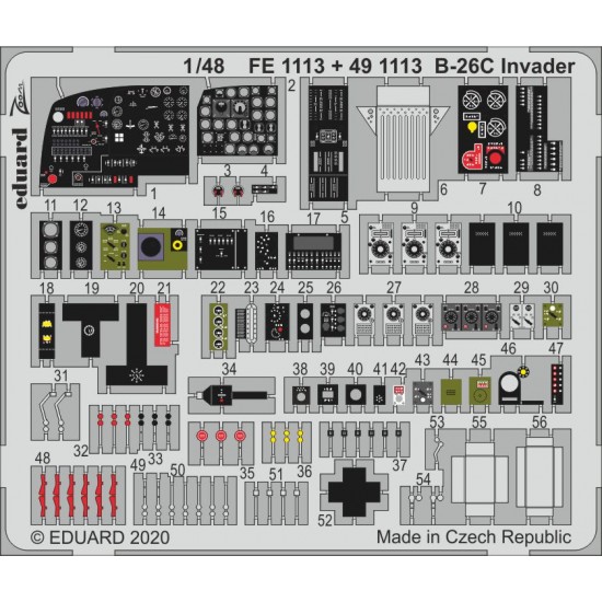 1/48 Douglas B-26C Invader Detail Set for ICM kits