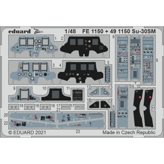 1/48 Sukhoi Su-30SM Detail Set for Kitty Hawk kits