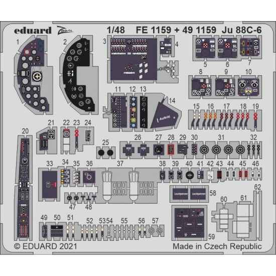 1/48 Junkers Ju 88C-6 Detail Set for ICM kits