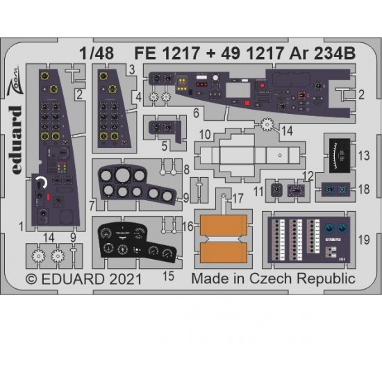 1/48 Arado Ar 234B Detail Set for Hasegawa/Hobby2000 kits