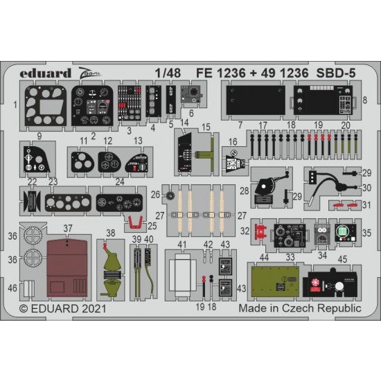 1/48 Douglas SBD-5 Dauntless Detail set for Revell kits