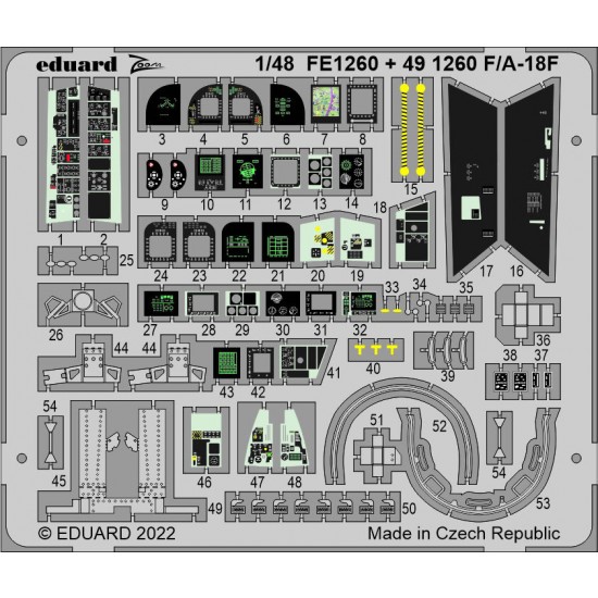 1/48 Boeing F/A-18F Super Hornet Detail set for Hobbyboss kits