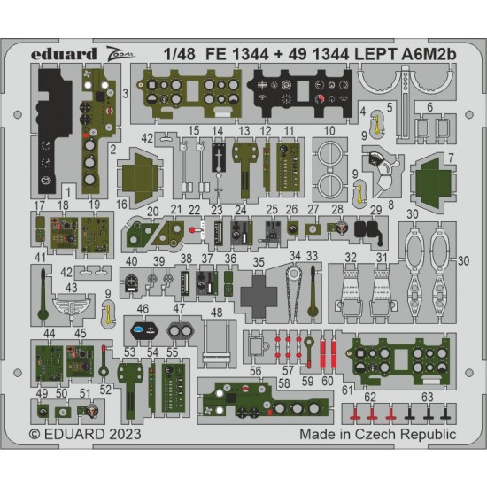 1/48 Mitsubishi A6M2B Zero Detail Parts for Academy kits