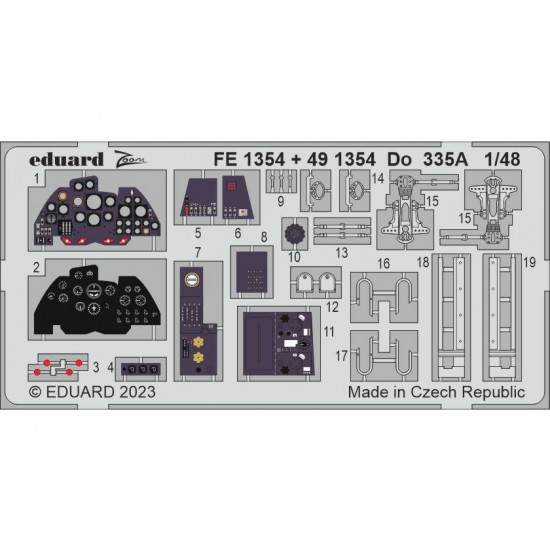 1/48 Dornier Do 335A Detail Set for Tamiya kits