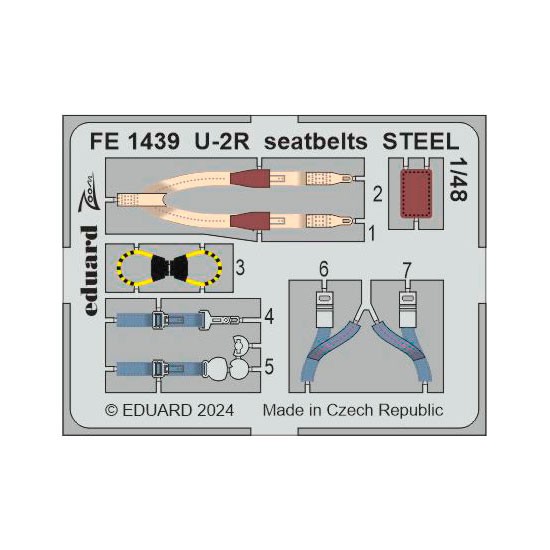 1/48 Lockheed U-2R Seatbelts for HobbyBoss kits