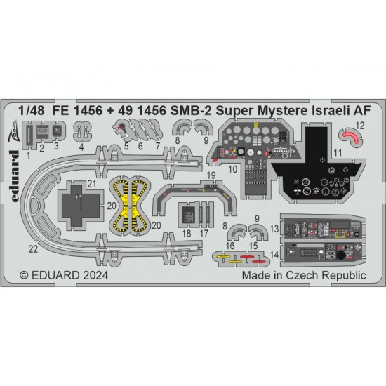 1/48 Israeli AF Dassault SMB-2 Super Mystere Detail set for Special Hobby kits